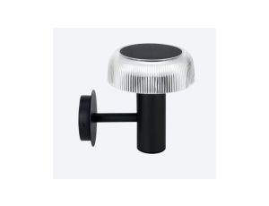 Oprawa Solarna Elewacyjna Suntis 3000K 170lm 2Ah USB-C Okrągła IP54 Czarna 5 lat gwar.