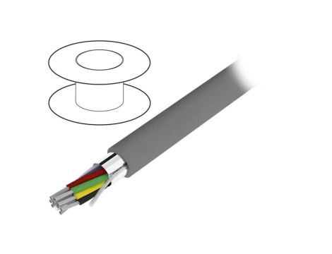 1219C-SL005 Przewód na rolce 30,5m ekranowany Alpha Essential 9x24AWG folia Al-PET
