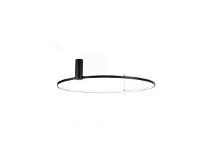 Lampa sufitowa ring HORIK kolor czarny metal, LED 4400 Lm barwa regulowana IP20 89429-90BK Zuma Line