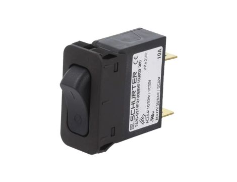 3-128-197 Wyłącznik nadprądowy Iznam: 10A Uznam: 240VAC 32VDC SPST 34x14,5mm