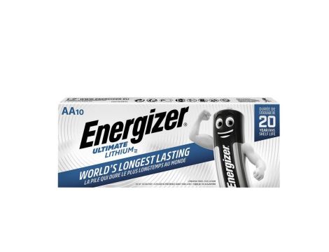 10 x bateria foto litowa Energizer L91 Ultimate Lithium R6 AA