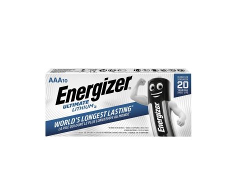 bateria foto litowa Energizer L92 Ultimate Lithium R03 AAA - 10 sztuk