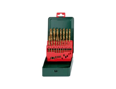 ZESTAW WIERTEŁ DO METALU HSS-TIN 19 SZT.