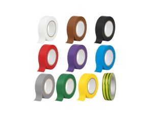 Taśma izolacyjna PVC 15mm x 10m ERKO mix kolorów 10szt.