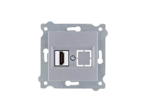 Gniazdo HDMI z wtyczką Srebrny 269/10E EXEN