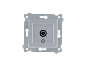 Gniazdo TV końcowe z filtracją Srebrny 260/10E EXEN