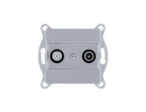 Gniazdo TV-SAT końcowe Srebrny 264/10E EXEN