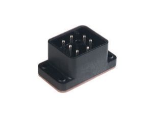 Złącze zasilające do samokonfekcjonowania żeński kątowy 7-pinowa 6+PE centralnie przykręcane 250 V AC/DC GO 610 FA M