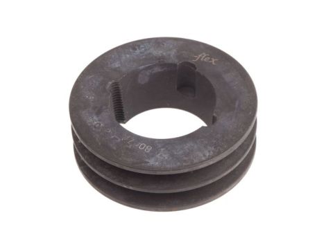 Krążek, śr. całkowita: 84mm, śr. otworu: 32mm, l. rowków: 2, Żeliwo, stal