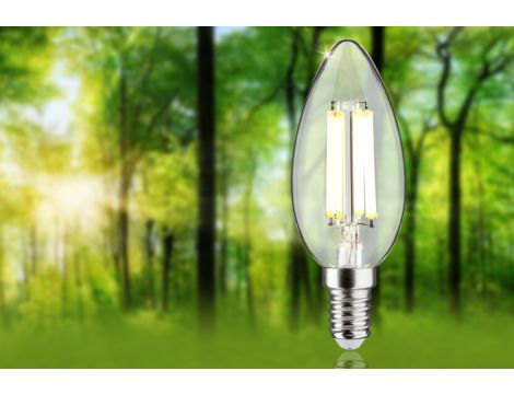 Źródło światła LED Świeczka E14 525lm 2,5W 4000K 230V przeźroczysty / szkło - 3