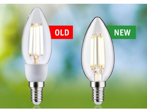 Źródło światła LED Świeczka 3x E14 525lm 2,5W 3000K 230V przeźroczysty / szkło - 5