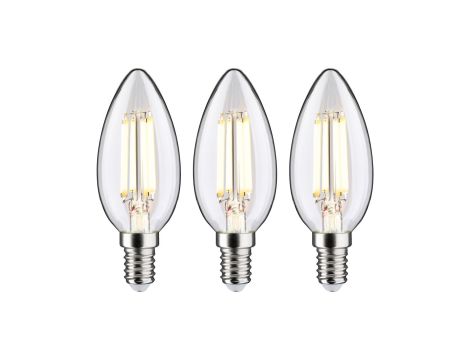 Źródło światła LED Świeczka 3x E14 525lm 2,5W 3000K 230V przeźroczysty / szkło
