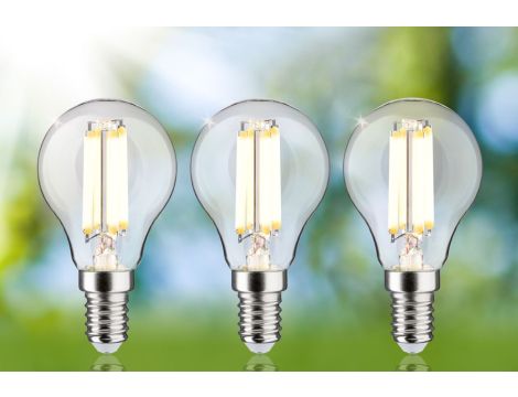 Źródło światła LED G45 3x E14 525lm 2,5W 3000K 230V przeźroczysty / szkło - 3