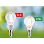 Źródło światła LED G45 3x E14 525lm 2,5W 3000K 230V przeźroczysty / szkło - 6