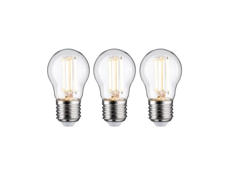 Źródło światła LED G45 3x E27 525lm 2,5W 3000K 230V przeźroczysty / szkło