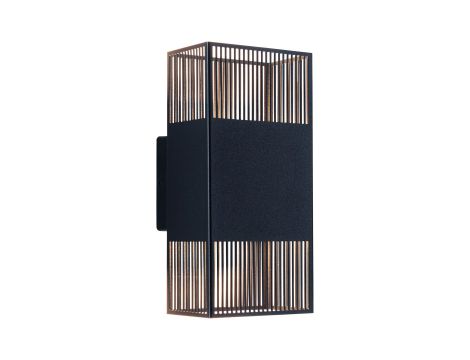 Oprawa elewacyjna THARIN LED 2 X 3,7W 640lm 3000K IP44 230V czarny / metal