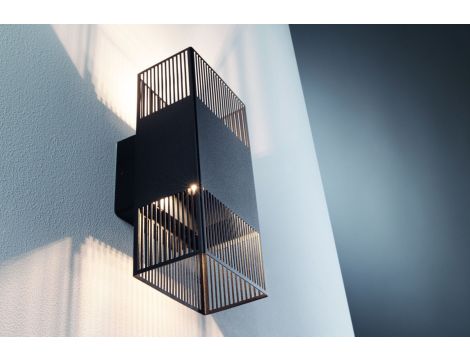 Oprawa elewacyjna THARIN LED 2 X 3,7W 640lm 3000K IP44 230V czarny / metal - 4