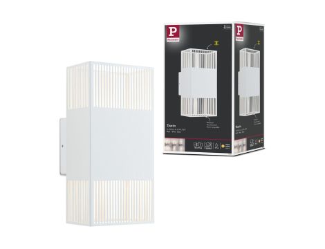Oprawa elewacyjna THARIN LED 2 X 3,7W 640lm 3000K IP44 230V biały / metal - 9