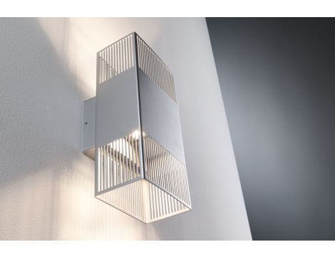 Oprawa elewacyjna THARIN LED 2 X 3,7W 640lm 3000K IP44 230V srebrny / metal - 4