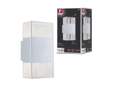 Oprawa elewacyjna THARIN LED 2 X 3,7W 640lm 3000K IP44 230V srebrny / metal - 8