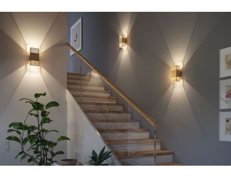 Oprawa elewacyjna THARIN LED 2 X 3,7W 640lm 3000K IP44 230V złoty / metal - 6