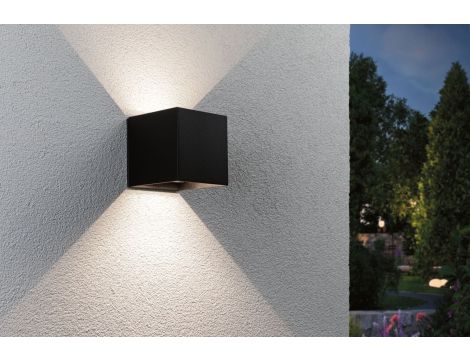Mobilna lmapa ścienna NYARA LED z czujnikiem 2x1W góra/dół 3000K 2x165lm USB-C Aku IP44 czarny / aluminium / tworzywo sztuczne - 7