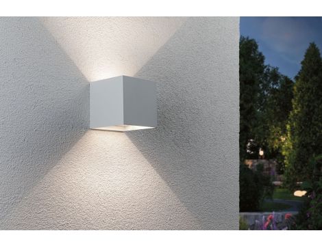 Mobilna lmapa ścienna NYARA LED z czujnikiem 2x1W góra/dół 3000K 2x165lm USB-C Aku IP44 biały / aluminium / tworzywo sztuczne - 7