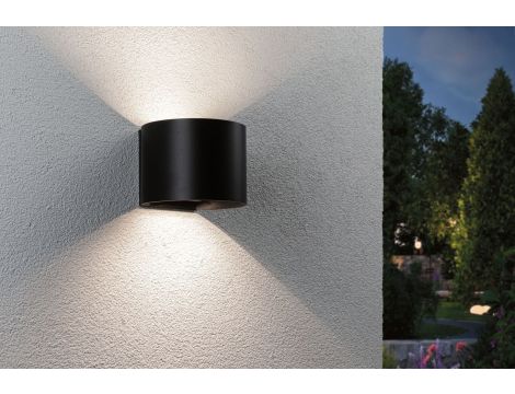 Mobilna lmapa ścienna NYORA LED z czujnikiem 2x1W góra/dół 3000K 2x165lm USB-C Aku IP44 czarny / aluminium / tworzywo sztuczne - 5