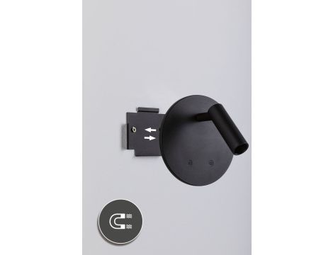 Mobilna lampa ścienna AIORA LED DIM 0,7W + backlight 0,6W 2700K 78 + 82lm USB-C Aku czarny / tworzywo sztuczne - 5