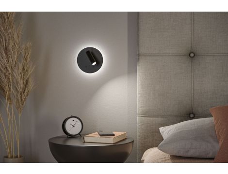 Mobilna lampa ścienna AIORA LED DIM 0,7W + backlight 0,6W 2700K 78 + 82lm USB-C Aku czarny / tworzywo sztuczne - 9