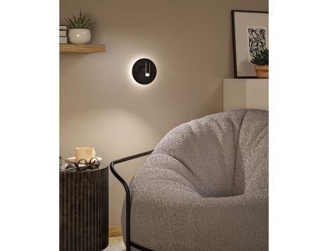 Mobilna lampa ścienna AIORA LED DIM 0,7W + backlight 0,6W 2700K 78 + 82lm USB-C Aku czarny / tworzywo sztuczne - 10
