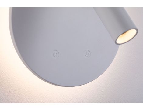 Mobilna lampa ścienna AIORA LED DIM 0,7W + backlight 0,6W 2700K 78 + 82lm USB-C Aku biały / tworzywo sztuczne - 5