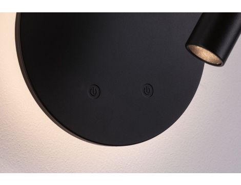 Mobilna lampa ścienna MIORA LED DIM 0,7W + backlight 0,6W 2700K 78 + 82lm USB-C Aku czarny / tworzywo sztuczne - 5