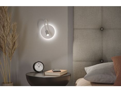 Mobilna lamapa ścienna MIORA LED DIM 0,7W + backlight 0,6W 2700K 78 + 82lm USB-C Aku biały / tworzywo sztuczne - 8