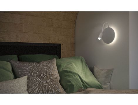 Mobilna lamapa ścienna MIORA LED DIM 0,7W + backlight 0,6W 2700K 78 + 82lm USB-C Aku biały / tworzywo sztuczne - 12