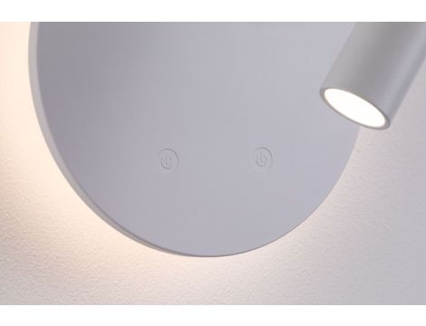 Mobilna lamapa ścienna MIORA LED DIM 0,7W + backlight 0,6W 2700K 78 + 82lm USB-C Aku biały / tworzywo sztuczne - 5