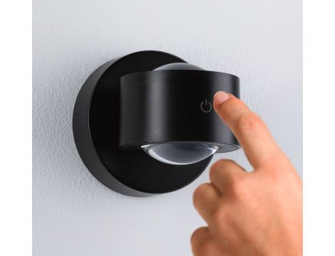 Mobilna lmapa ścienna ZORIK LED DIM 2x1,1W góra/dół 2700K 2x110lm USB-C Aku IP44 czarny / tworzywo sztuczne - 5