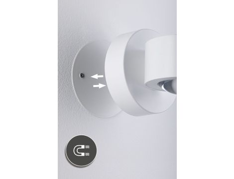 Mobilna lmapa ścienna ZORIK LED DIM 2x1,1W góra/dół 2700K 2x110lm USB-C Aku IP44 biały / tworzywo sztuczne - 5