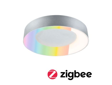 Plafoniera CASCA SH Zigbee RGBW DIM LED 20W 1750lm okrągła 400mm 2200 - 6500 K IP44 230V Alu/srebrny mat / tworzywo sztuczne