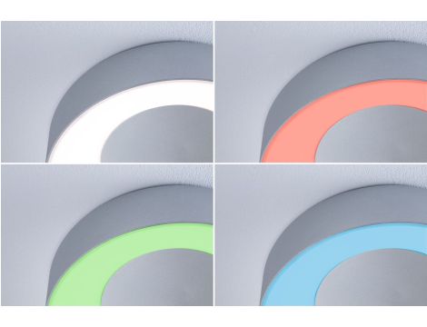 Plafoniera CASCA SH Zigbee RGBW DIM LED 20W 1750lm okrągła 400mm 2200 - 6500 K IP44 230V Alu/srebrny mat / tworzywo sztuczne - 6