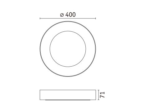 Plafoniera CASCA SH Zigbee RGBW DIM LED 20W 1750lm okrągła 400mm 2200 - 6500 K IP44 230V Czarny mat / tworzywo sztuczne - 13