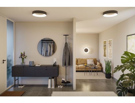 Plafoniera CASCA SH Zigbee RGBW DIM LED 20W 1750lm okrągła 400mm 2200 - 6500 K IP44 230V Czarny mat / tworzywo sztuczne - 9