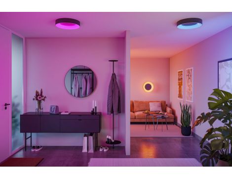 Plafoniera CASCA SH Zigbee RGBW DIM LED 20W 1750lm okrągła 400mm 2200 - 6500 K IP44 230V Czarny mat / tworzywo sztuczne - 11