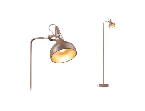 Lampa podłogowa Neordic Juna max.20W E14 DIM 230V nugat / złoty / metal