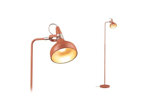 Lampa podłogowa Neordic Juna max.20W E14 DIM 230V brzoskwiniowy / złoty / metal