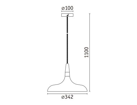 Lampa wisząca Neordic Juna 342mm max.20W E27 DIM 230V brzoskwiniowy / złoty / metal - 9