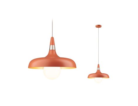 Lampa wisząca Neordic Juna 342mm max.20W E27 DIM 230V brzoskwiniowy / złoty / metal - 4