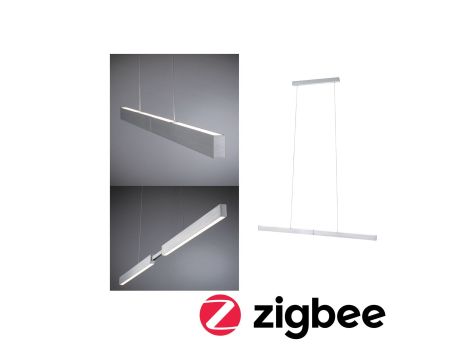 Lampa wisząca APTARE LED SH Zigbee RGBW DIM 2x16W 2x1920lm 2700-6500K 230V szczotkowane aluminium / metal