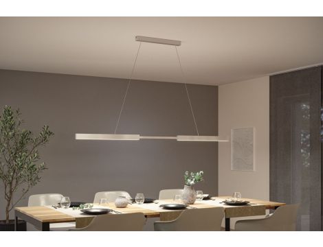 Lampa wisząca APTARE LED SH Zigbee RGBW DIM 2x16W 2x1920lm 2700-6500K 230V szczotkowane aluminium / metal - 9