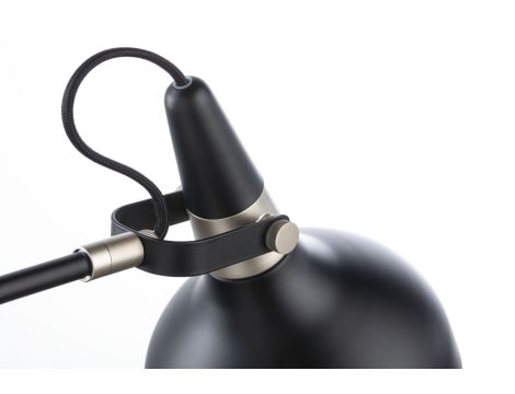 Lampa stołowa Neordic Juna max.20W E14 230V czarny mat / szampan / meta - 5